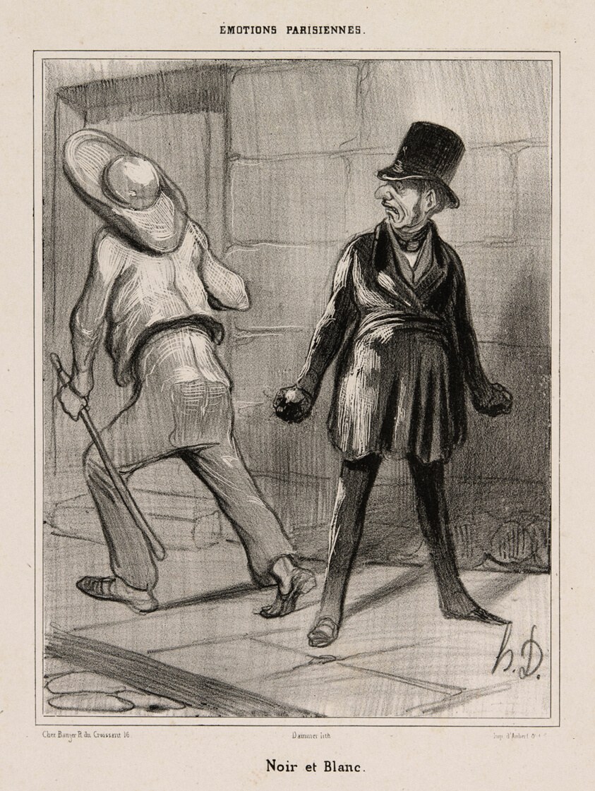Black and white, plate 23 from Émotions Parisiennes