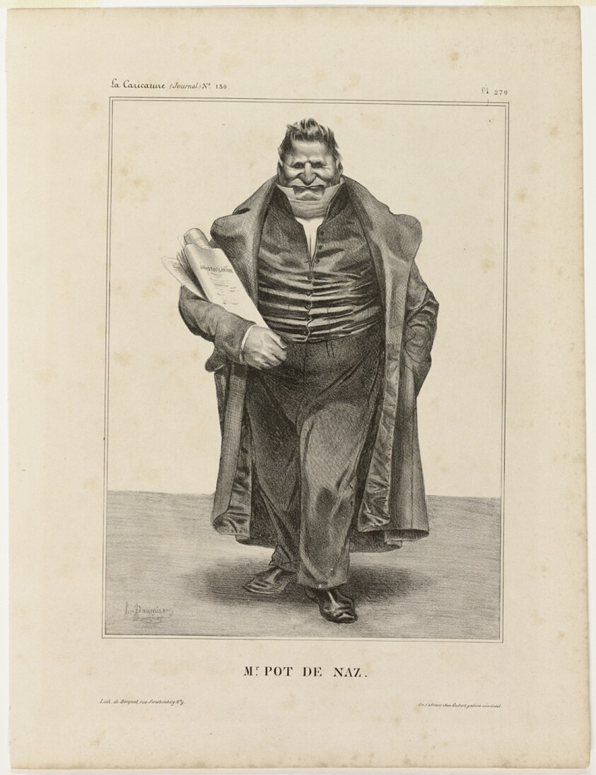 Mr. Pot De Naz.., plate 270 from Célébrités de la Caricature