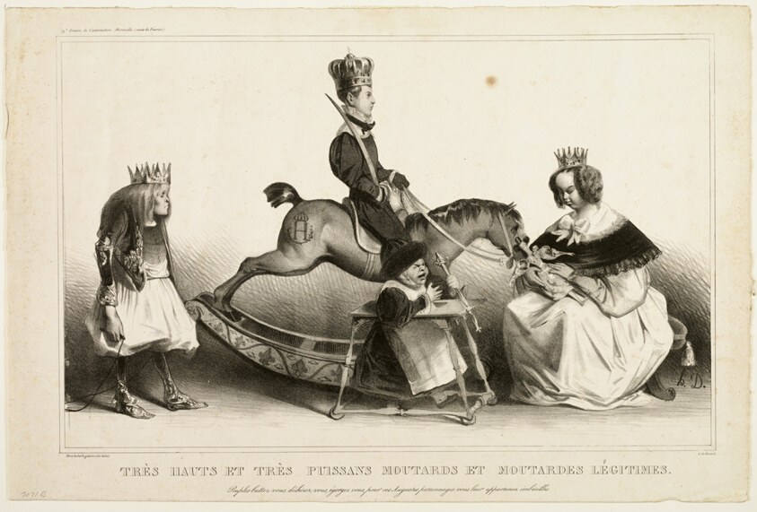 Very High and Mighty Legitimate Brats. Peoples, defend yourselves, tear yourselves to pieces, sacrifice yourselves for these royals, you belong to them, imbeciles, plate 19