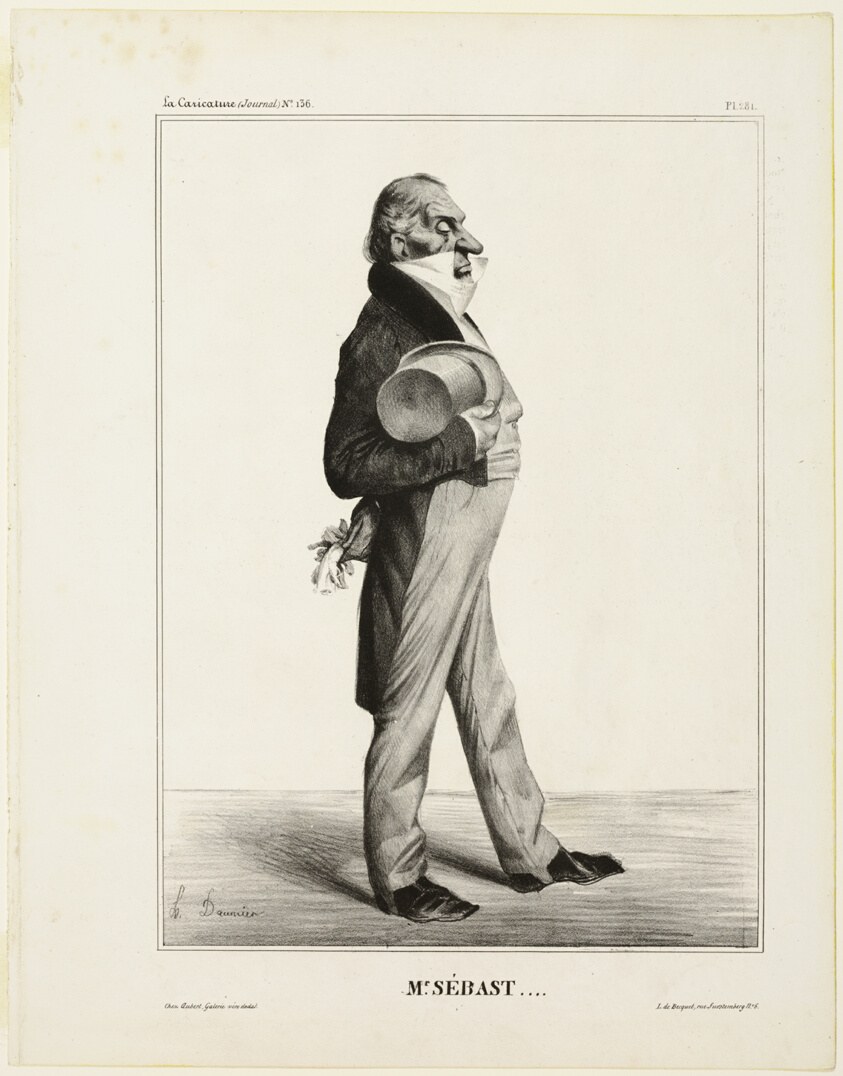 Mr. Sébast ...., plate 281 from Célébrités de la Caricature