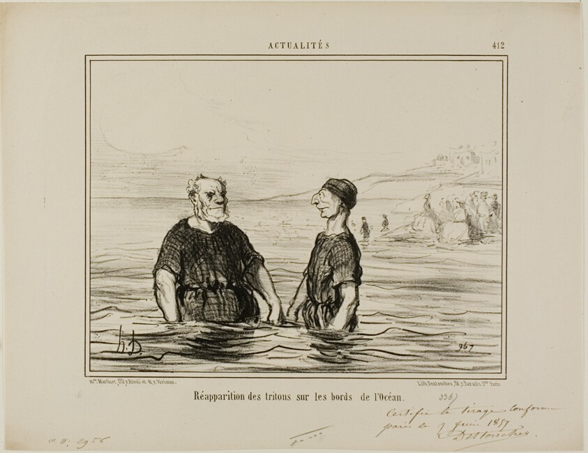 The Reappearance of the Tritons of the Sea, plate 412 from Actualités