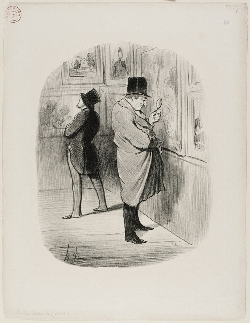 A True Art Lover, plate 66 from Les Bons Bourgeois