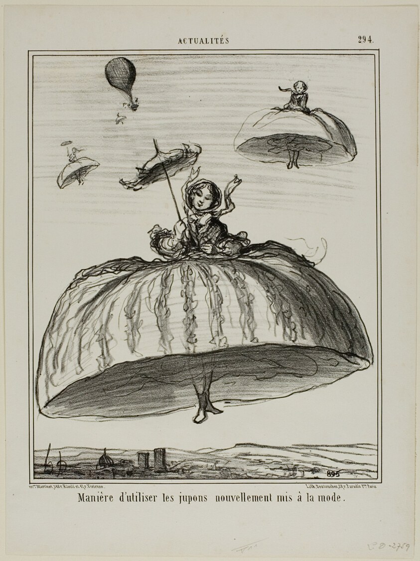 Another way to make use of the new petticoats that have lately become fashionable, plate 294 from Actualités