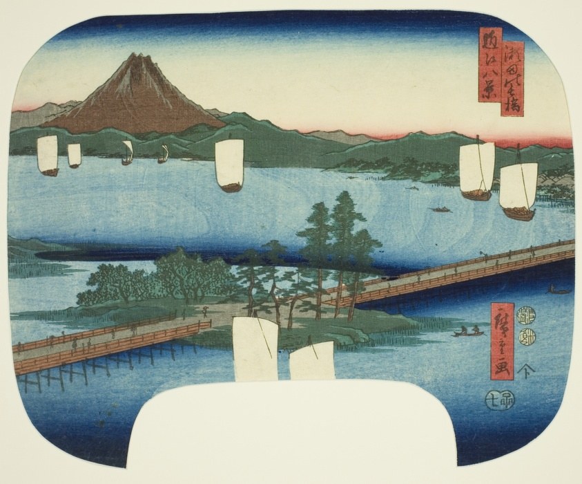 Long Bridge at Seta (Seta no nagahashi), from the series "Eight Views of Omi (Omi hakkei)"