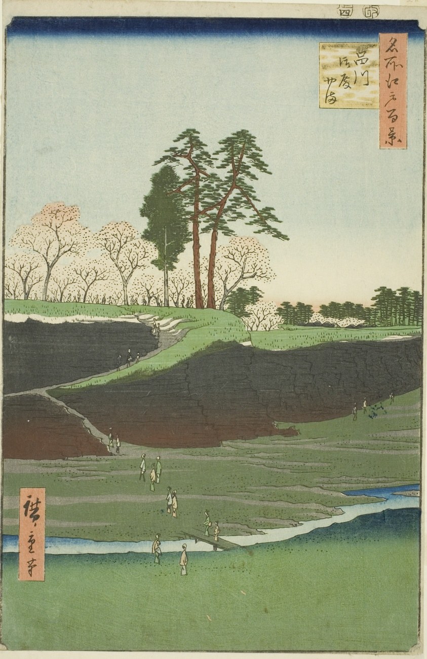 Goten Hill at Shinagawa (Shinagawa Gotenyama), from the series "One Hundred Famous Views of Edo (Meisho Edo hyakkei)"