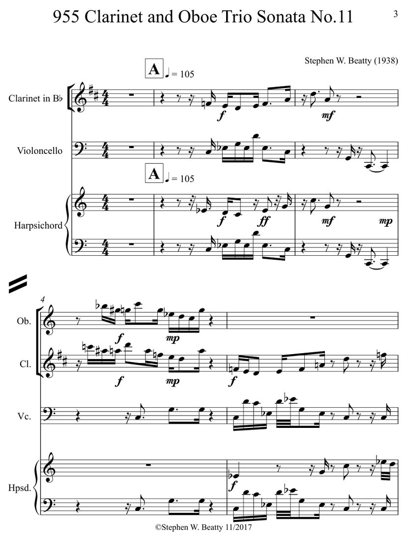 Sample page 3 of the engraved score
