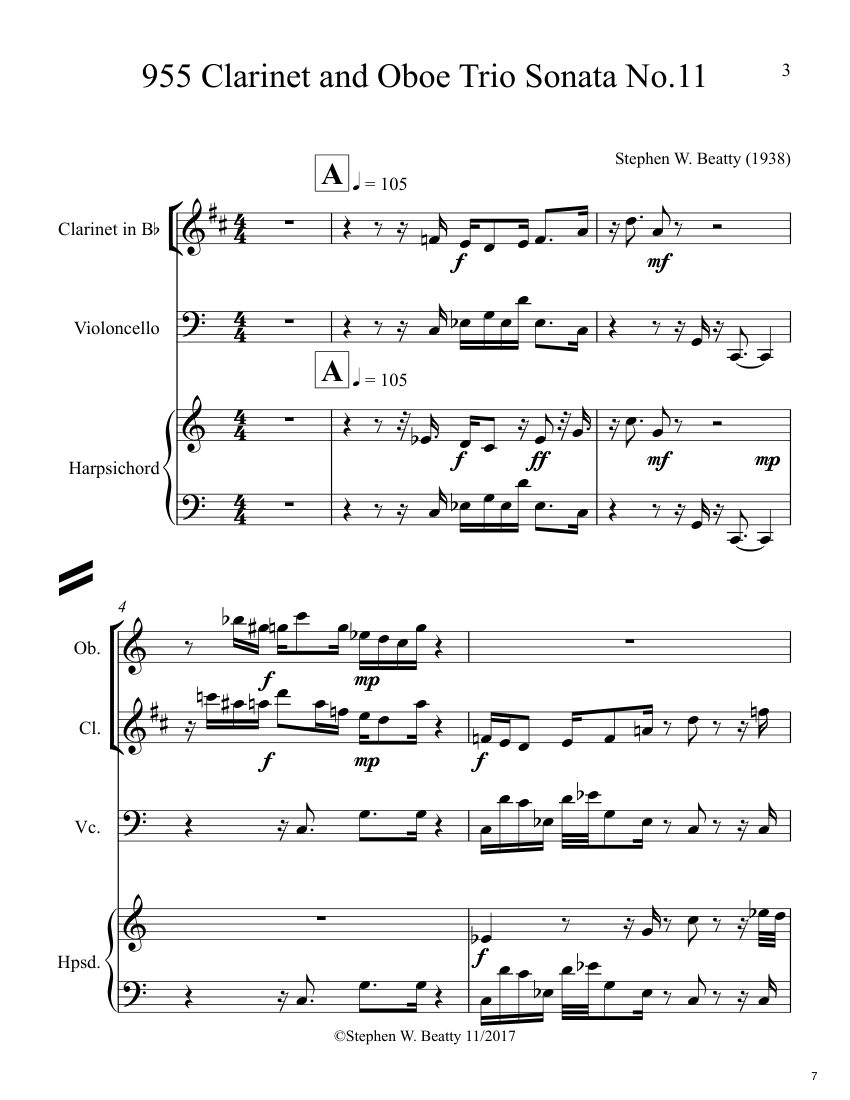 Sample page 3 of the engraved score